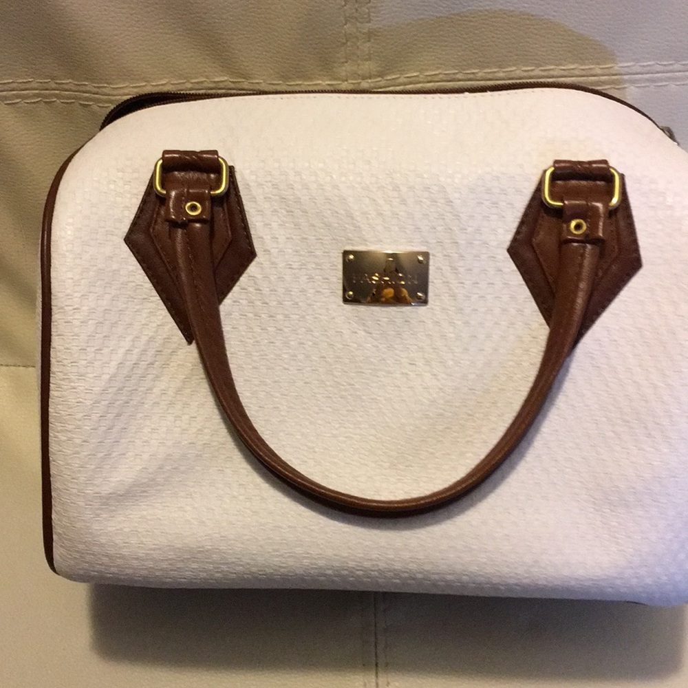 Satchel Handbag white